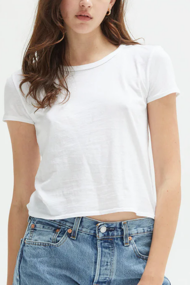 Image of Asher Noe baby tee in white