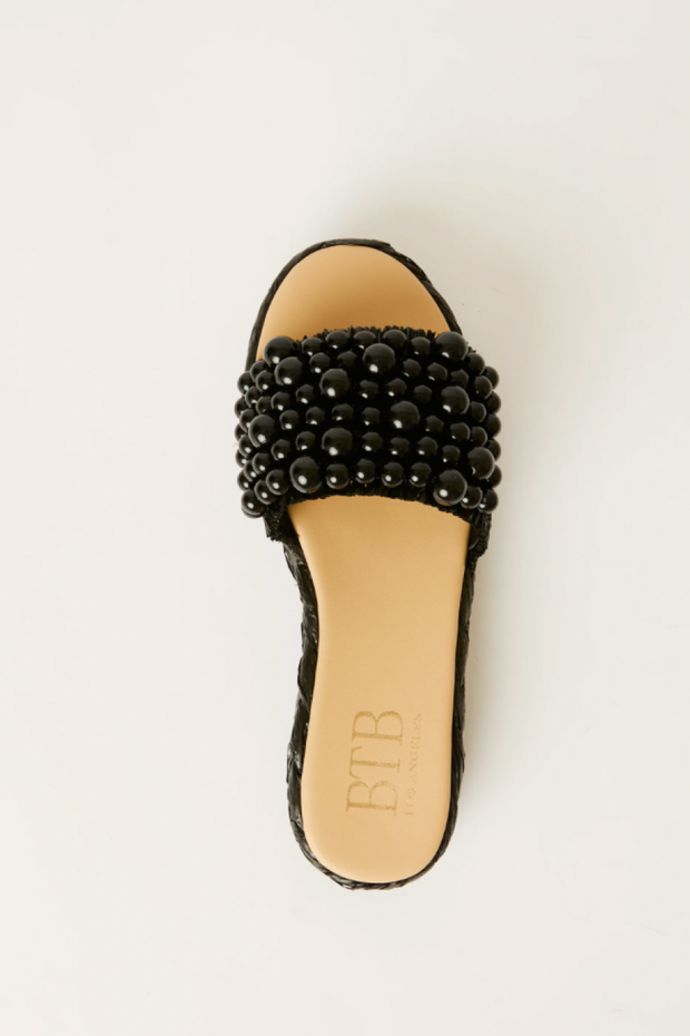 Image of BTB pearl black espadrille