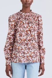 Image of Derek Lam 10 Crosby Tessa l/s pintuck blouse in floral print