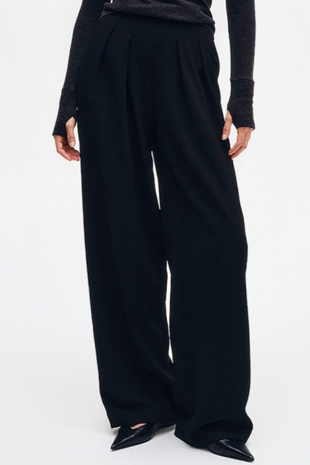 Image of Enza Costa essential crepe pant in black