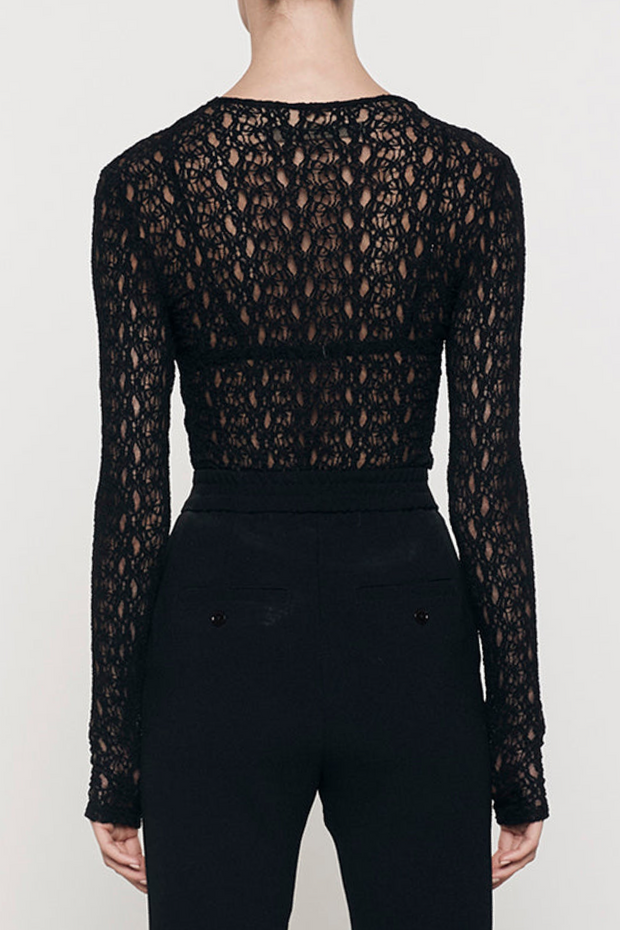 Image of Enza Costa long sleeve lace top