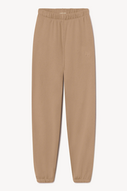 Taupe sweatpants on a white background