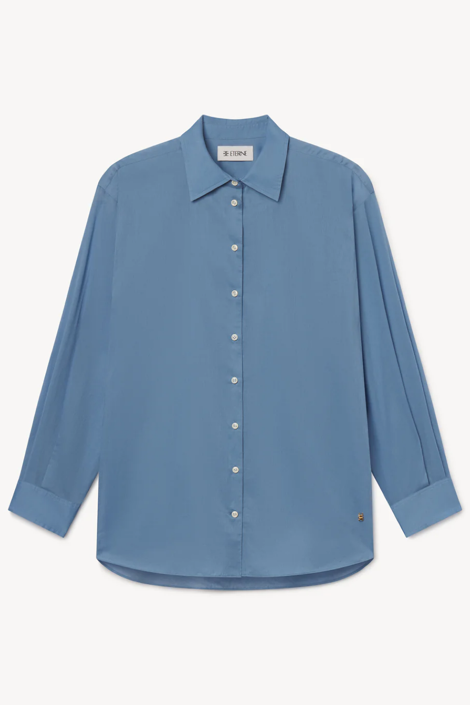 Blue shirt on a white background