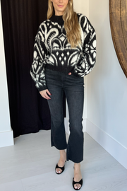 Image of Farm Rio pineapple ikat sweater