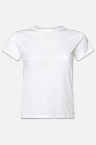 Image of Frame baby tee in white