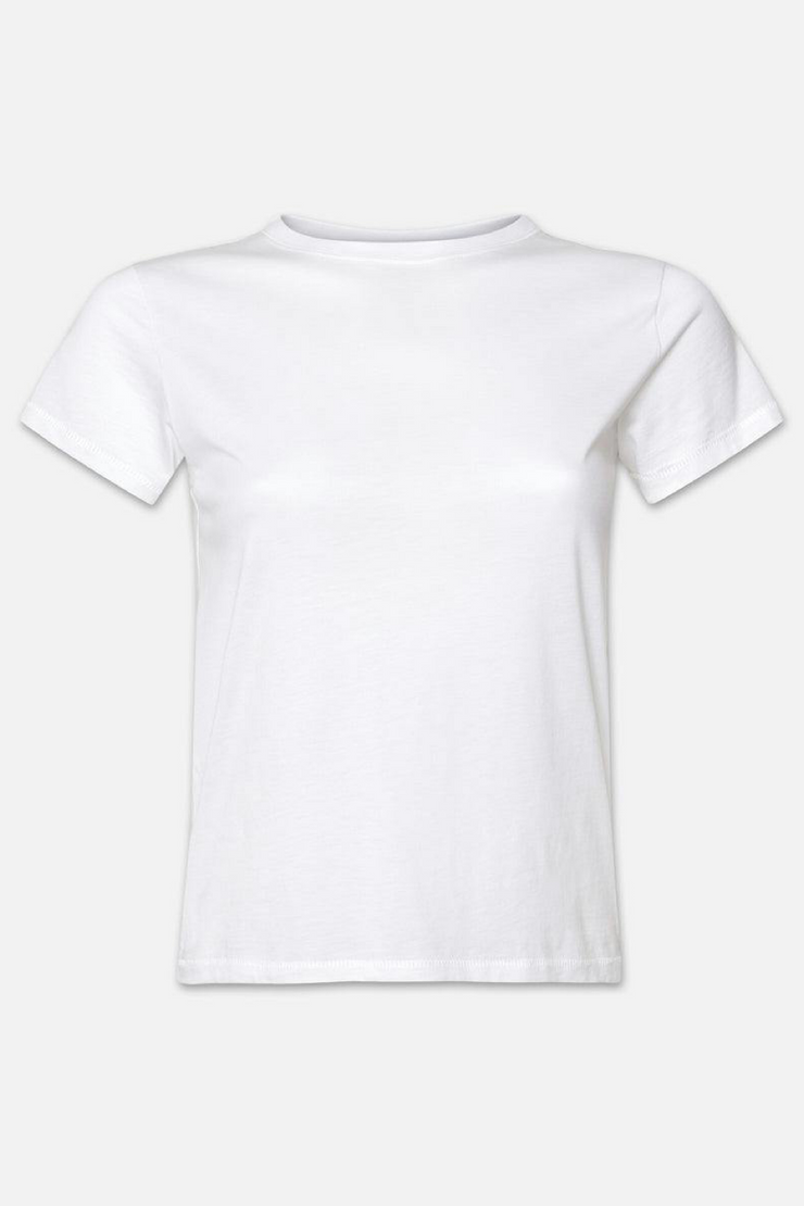 Image of Frame baby tee in white