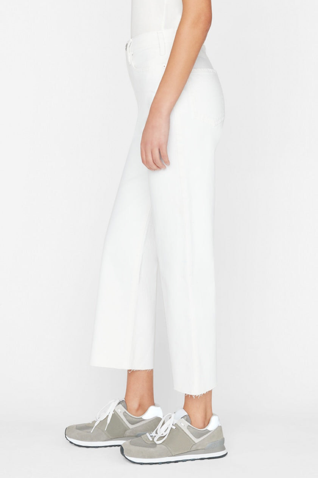 Image of Frame Le Jane crop in blanc