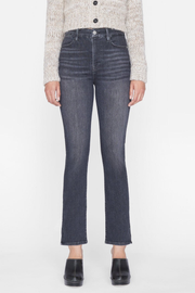 Image of Frame le super high straight slit jean in murphy