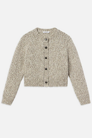 Image of Frame marled cardi in cream multi