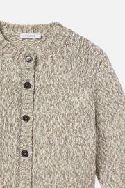 Image of Frame marled cardi in cream multi