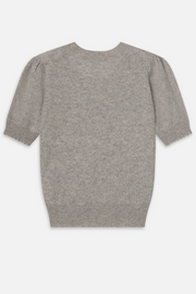 Image of Frame pointelle sweater in light grey