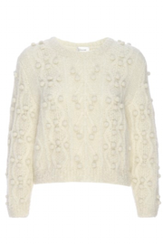 Image of frame popcorn pullover in cream