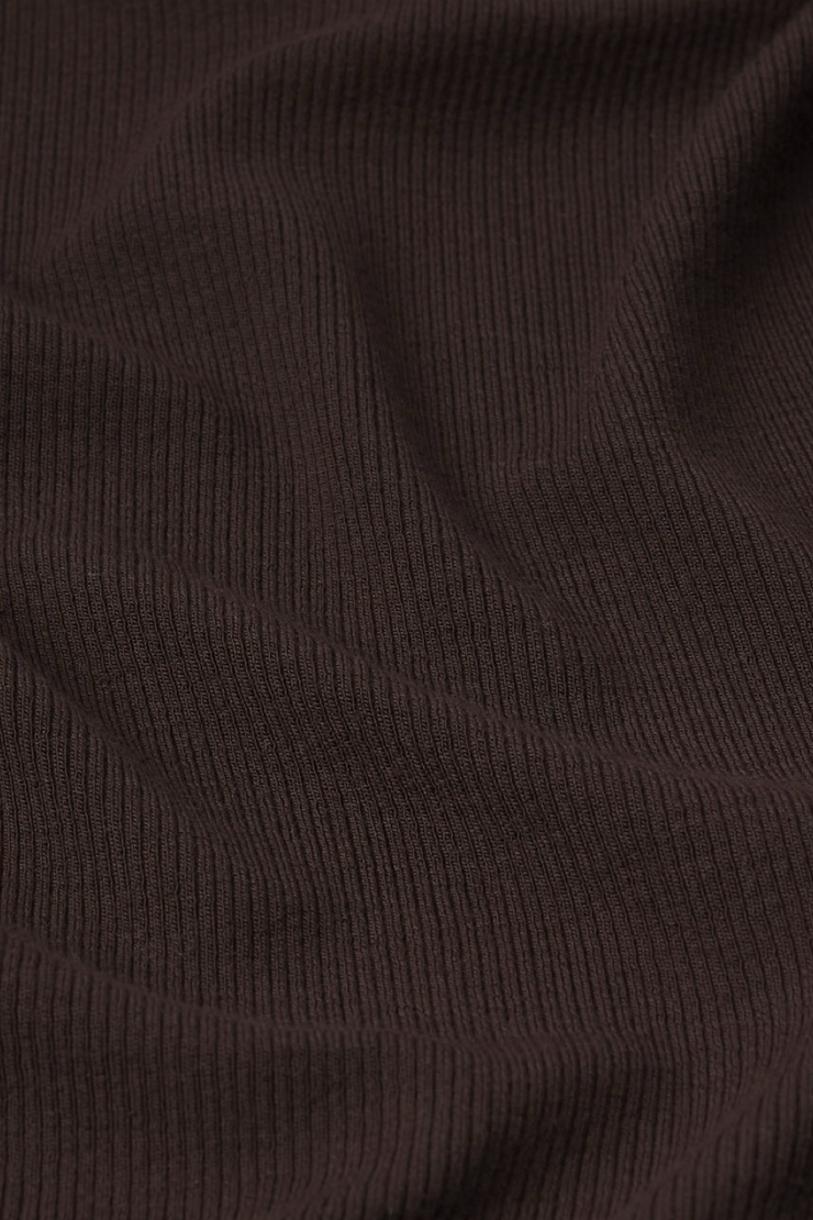 Image of Frame ribbed tee in espresso