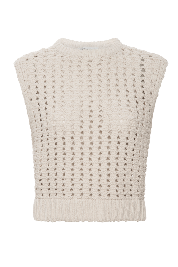 Image of Frame Tape yarn sweater vest
