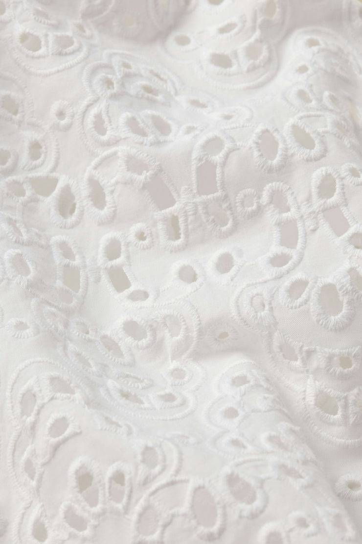 Image of the Frame The Deco Eyelet Top close up