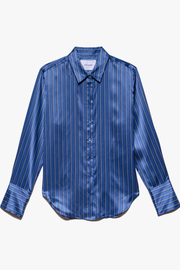 Image of Frame standard shirt in blue stripe