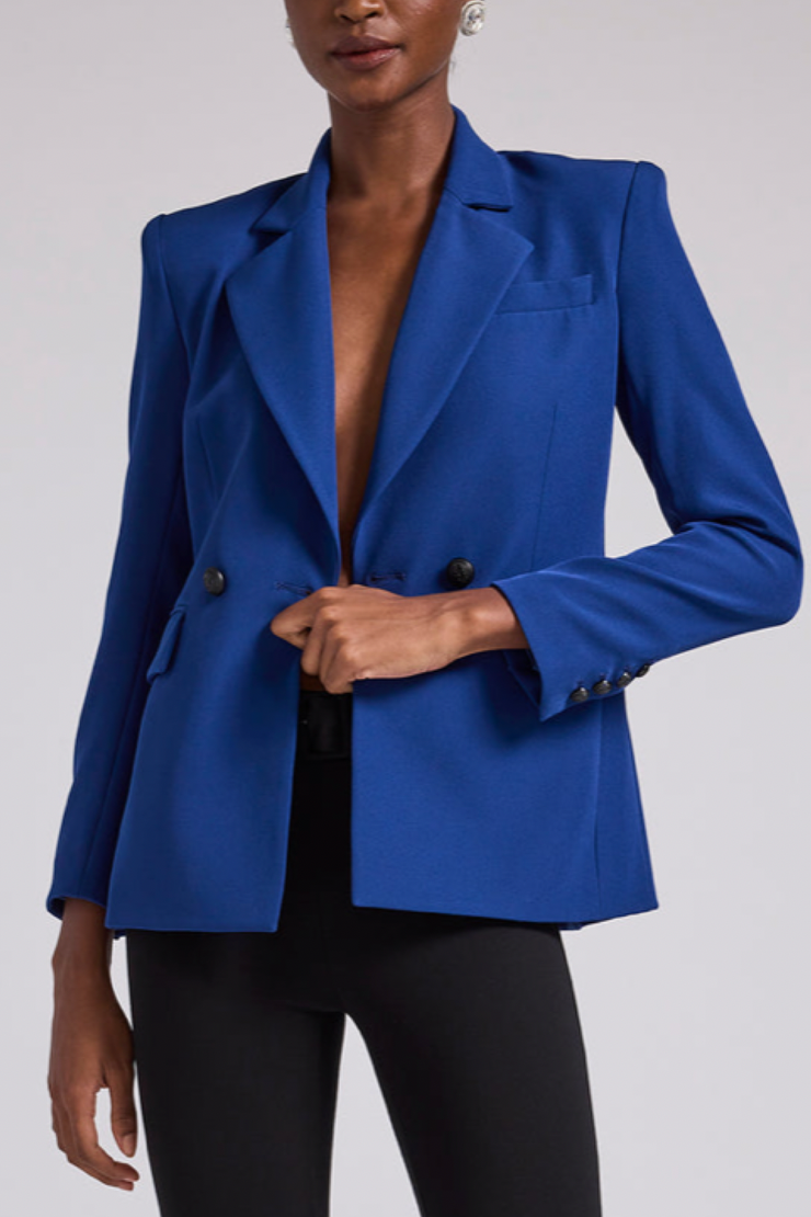 Image of model wearing Generation Love meg blazer in oxford blue