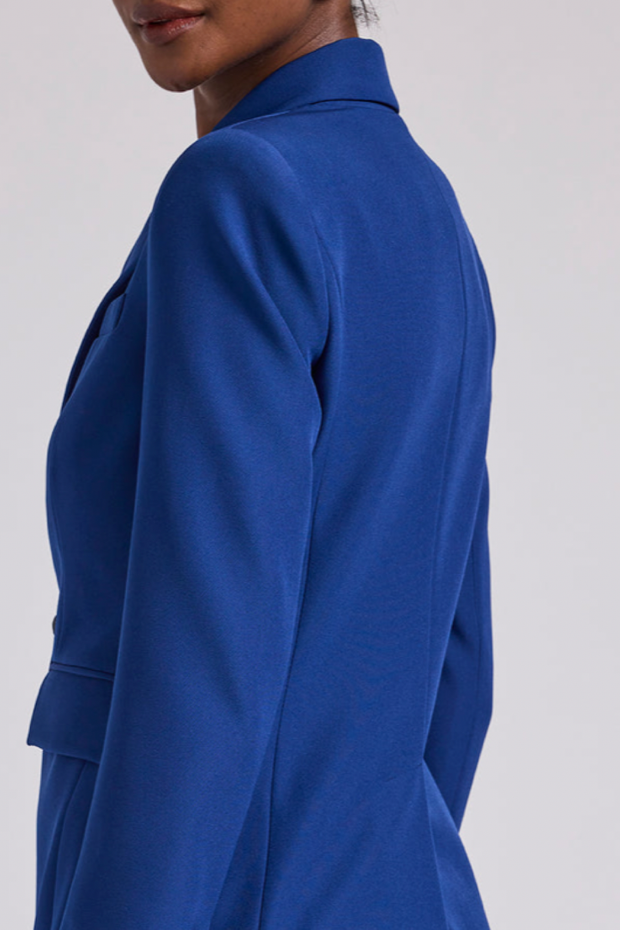 Image of model wearing Generation Love meg blazer in oxford blue