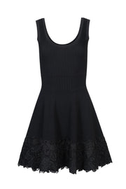Image of the Generation Love Orpheus Lace Combo Rib Dress front view