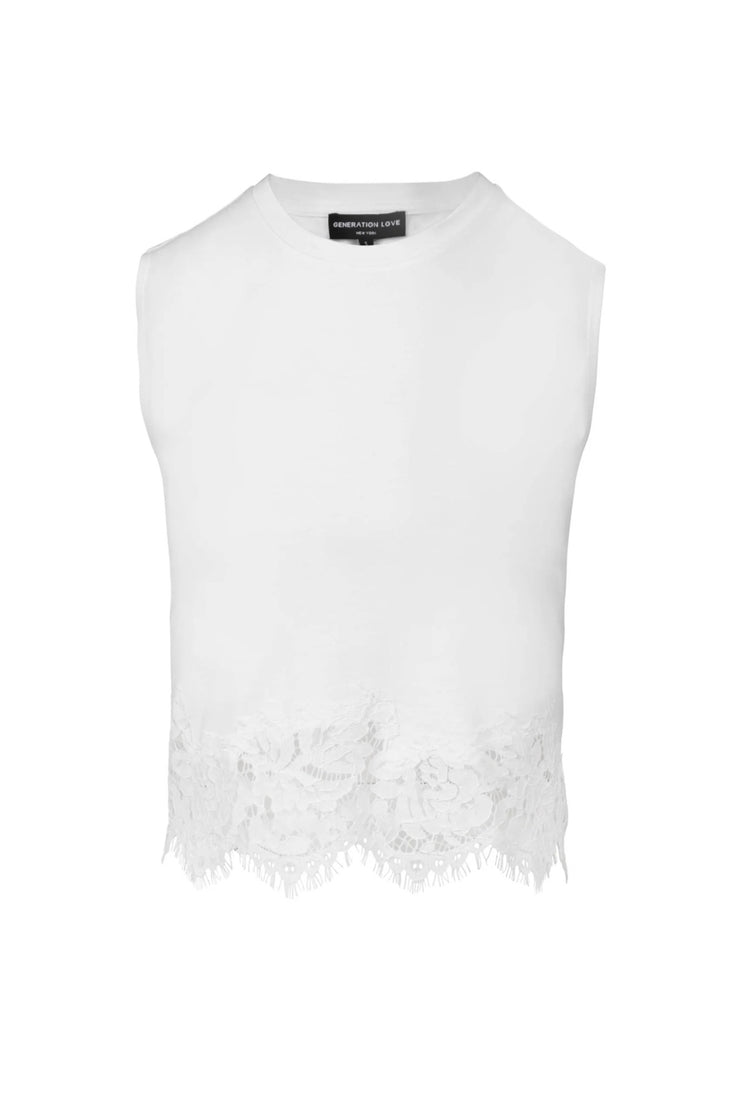 Image of the Generation Love Palani Lace Combo Top front view