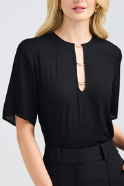 Image of Generation Love Romano blouse in black