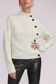 Image of model wearing Generation Love Selena Sweater in cream