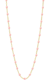 Image of Gigi Clozeau Classic necklace in baby pink 17.7"