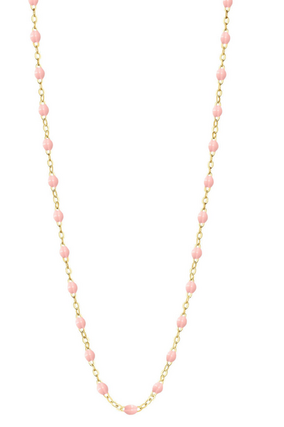 Image of Gigi Clozeau Classic necklace in baby pink 16.5"
