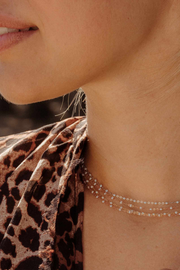 Image of Gigi Clozeau Classic necklace in Opal 17.7"