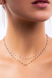 Image of Gigi Clozeau classic necklace 17.7" in white