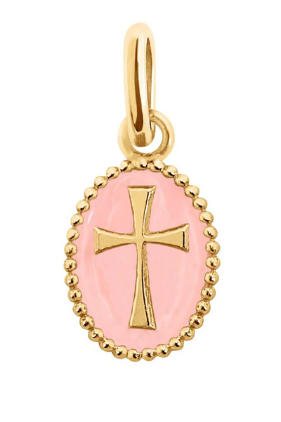 Image of Gigi Clozeau pink cross charm