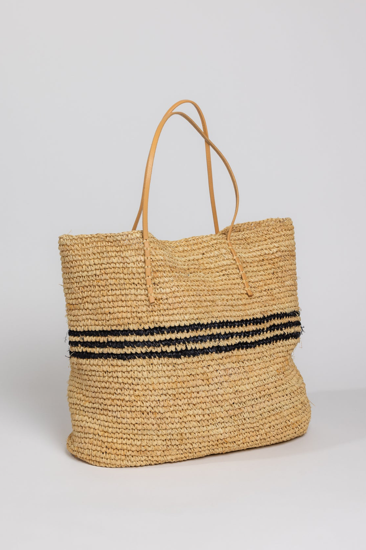 Image of Hat Attack luxe stripe tote