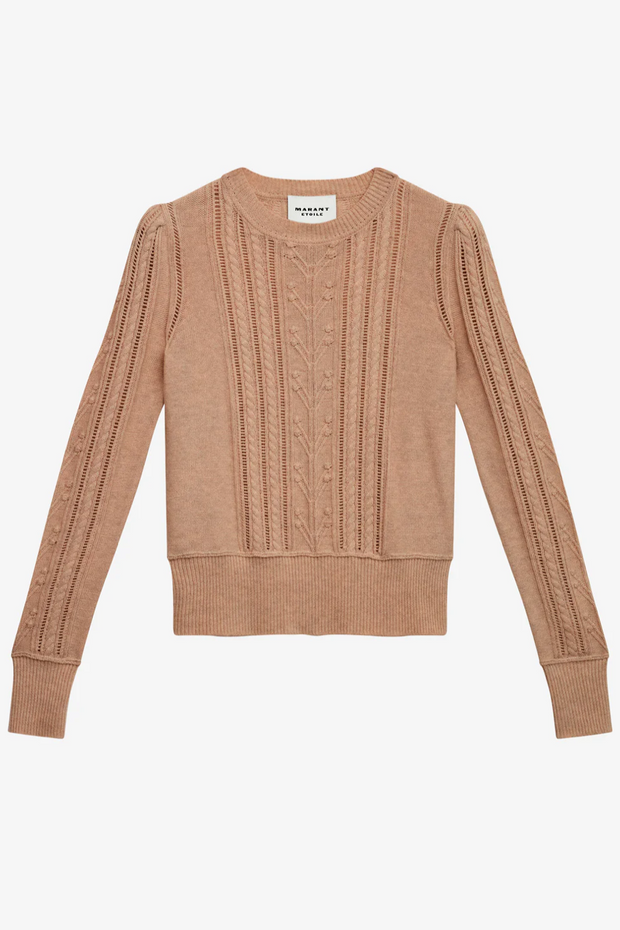 Image of ISABEL MARANT Etolie Kalyn sweater in camel