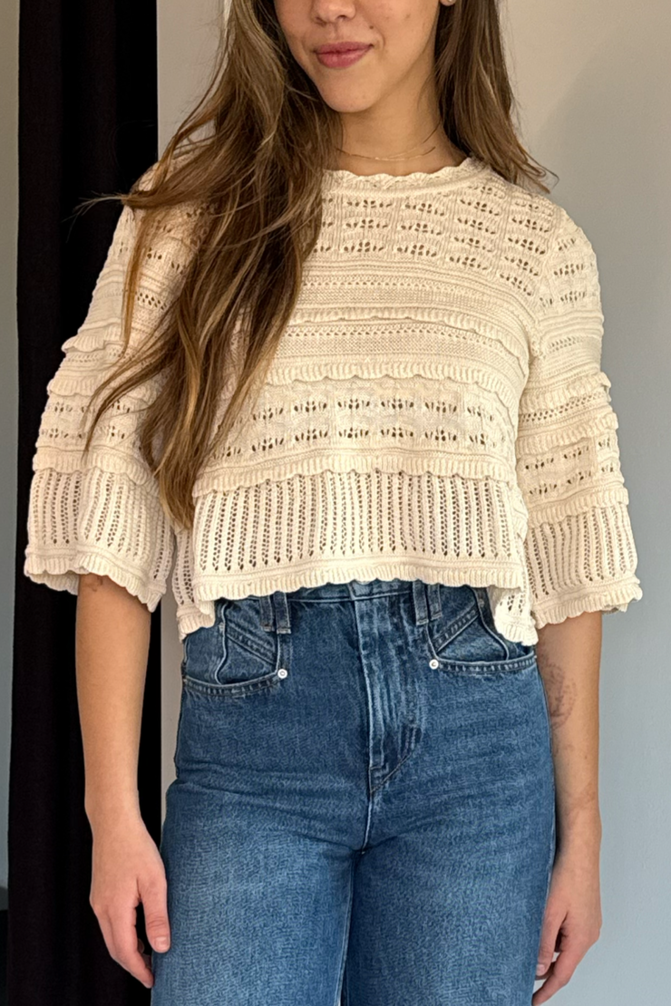 Image of Isabel Marant Étoile Azelia top in ecru