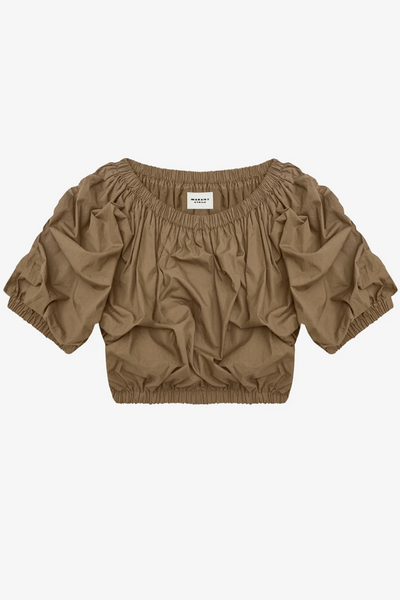 Image of Isabel Marant Étoile Bertille top in khaki