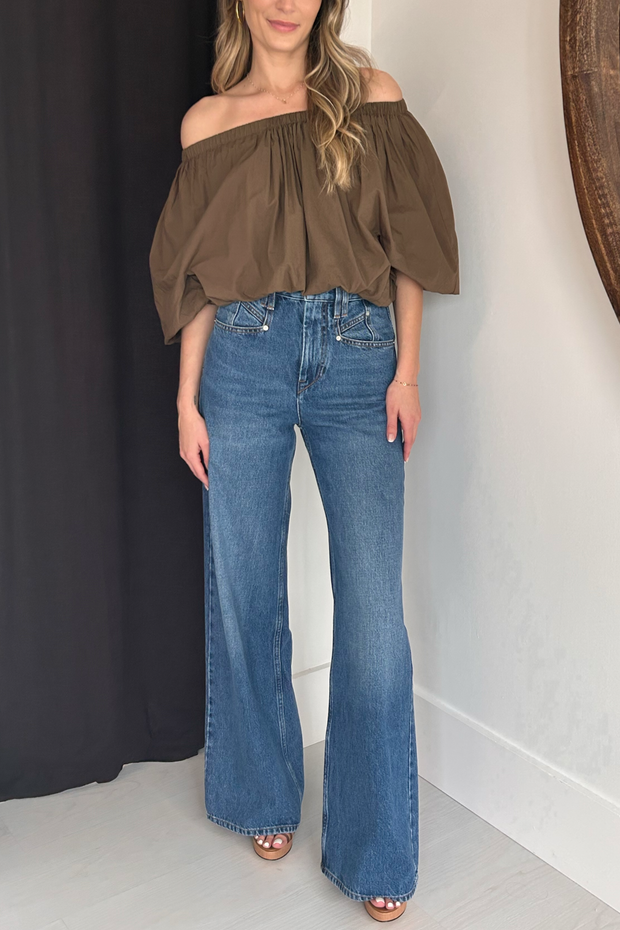 Image of Isabel Marant Étoile Bertille top in khaki