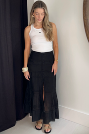 Image of Isabel Marant Etoile dust skirt in black