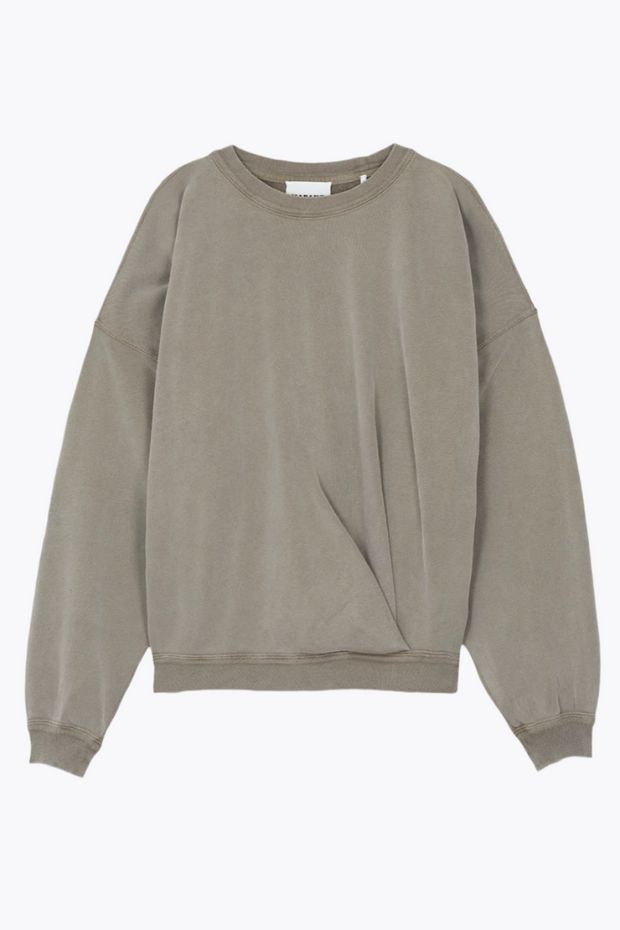 Image of ISABEL MARANT Etoile Sauria sweatshirt in khaki