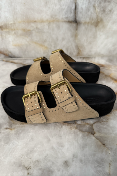 Image of Isabel Marant Lennyo sandals in light beige