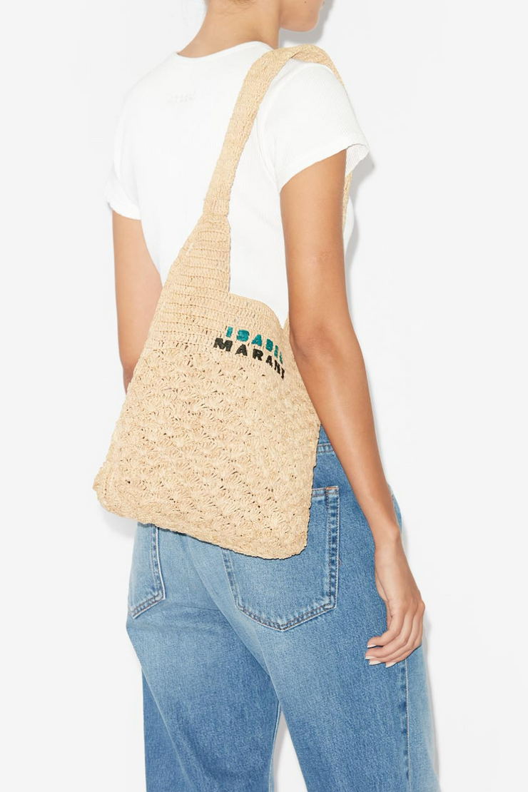 Image of Isabel Marant Praia raffia tote