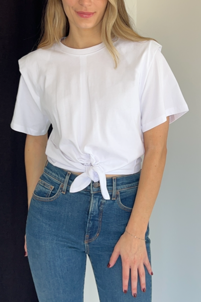 Image of Isabel Marant Etoile Zelikia tee in white