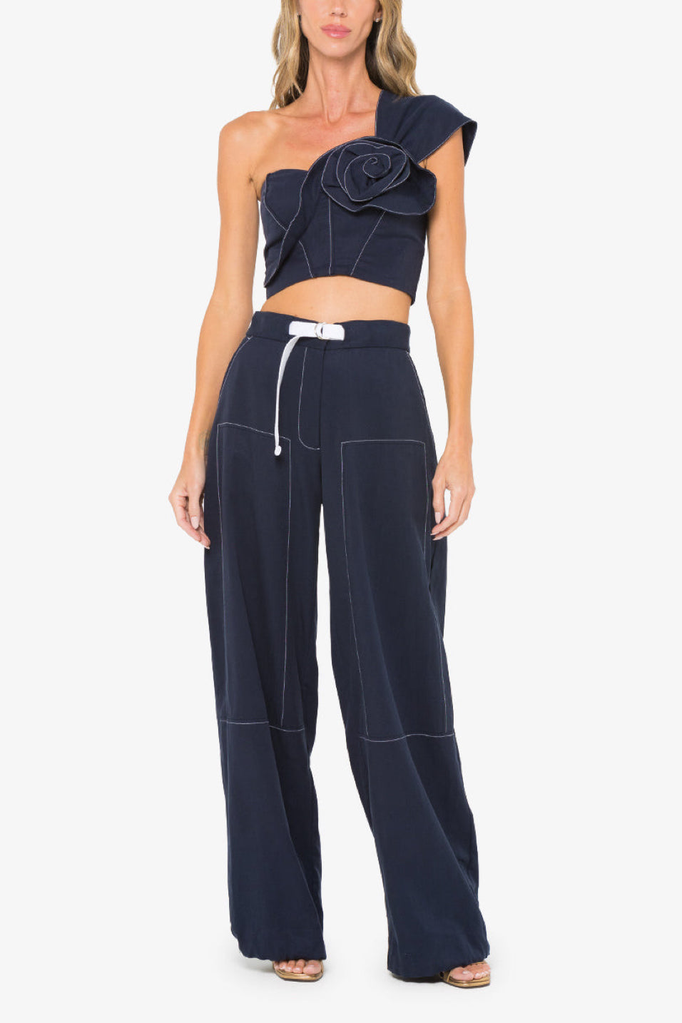 Image of model wearing the JBQ Jill Pant front view