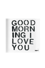 Image of the Kerri Rosenthal Good Morning I Love You Block front view