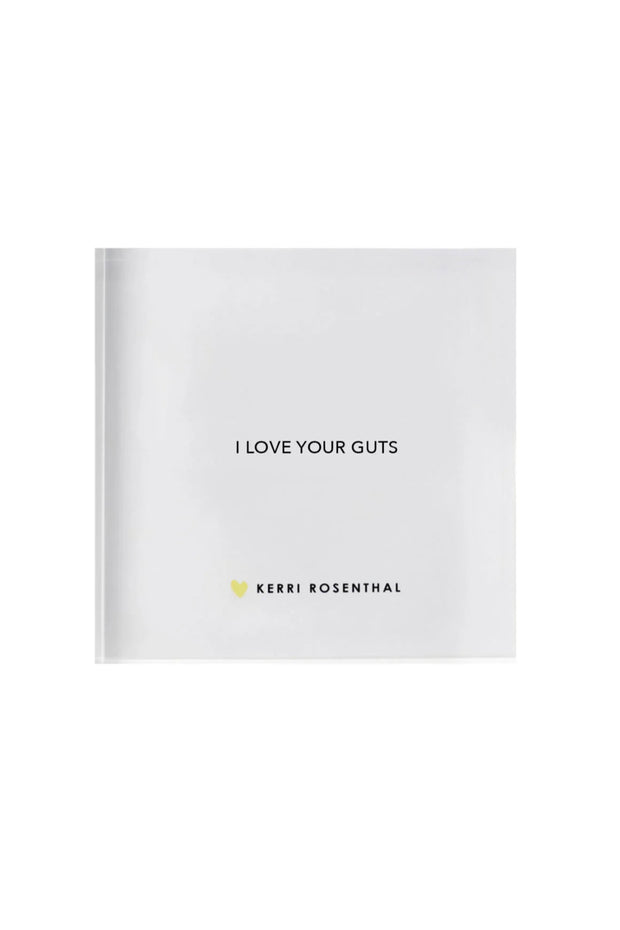 Image of the Kerri Rosenthal I Love Your Guts Block of Love back view
