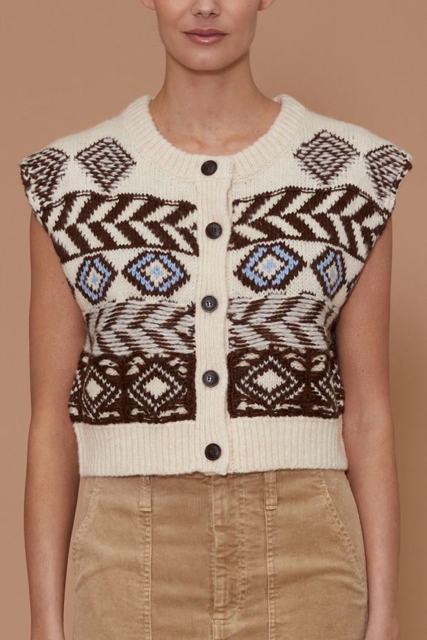 Image of Le Jean Fair Isle vest