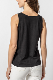 Image of Lilla P knot strap tank in black