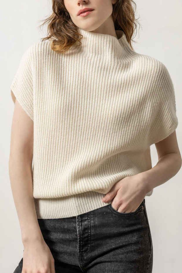 Image of Lilla P funnel neck knit