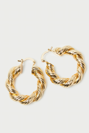 Image of Loeffler Randall Atticus twisted hoops