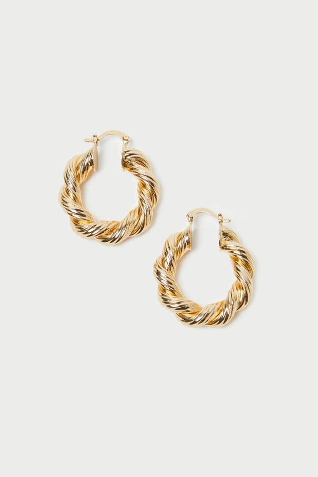 Image of Loeffler Randall Atticus twisted hoops