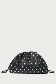 Image of Loeffler Randall Bailey clutch in black leather with silver studs